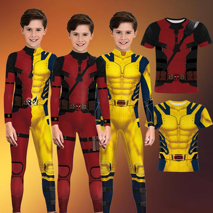 Unisex Deadpool & Wolverine Costume for Kids – Superhero!